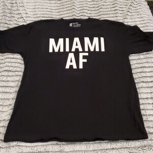 Black Miami AF men's tee size XL